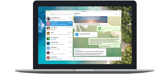 Telegram官网 Windows中文版界面预览